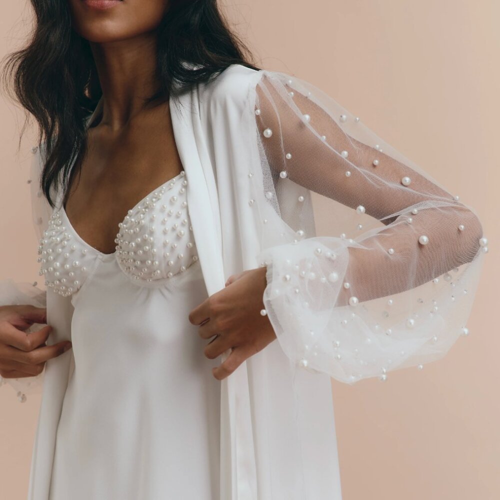 White Bridal Robe
